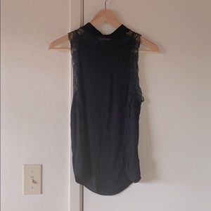 Free people tank top black - lace - size M
